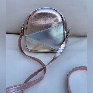 Bath & Body Works Rose Gold Crossbody Bag Cosmetic Travel Bag